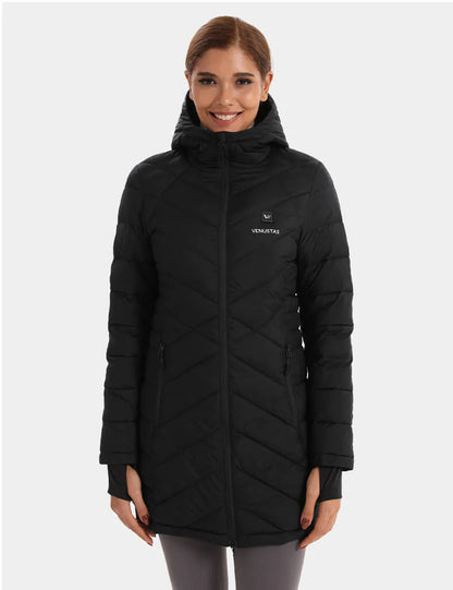 Women's Heated Jacket with 90% Duck Down